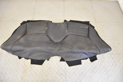 [HT0733] Jaguar XJS Pre HE REAR SEAT BASE LEATHER SWAB PERFORATED SPARES REPAIR BLACK