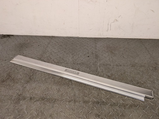 [-14474 HF] LEFT FRONT TREADPLATE JAGUAR XJS FACELIFT KICK INSERTS CHROME KICKSTRIPS