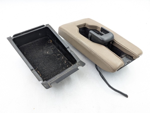 [-15682 H8] LEATHER ARM REST JAGUAR XK8 XJ40 X300 XJ6 XJ12 CENTRE CONSOLE WITH PHONE MOUNT