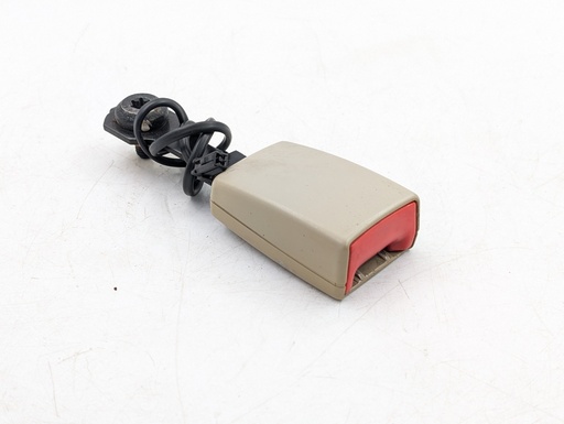 [HJA7012DA-15742 HB12] FRONT RIGHT SEAT BELT BUCKLE JAGUAR X100 XK8 COUPE CONVERTIBLE DRIVER OATMEAL