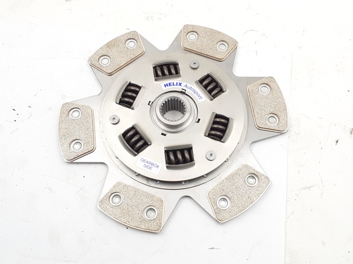 [77-3380, EBC4132-PAD] HELIX 6 PAD PADDLE SPRUNG CLUTCH PLATE 1" x 23 SPLINE FOR 240mm 9.5" COVER