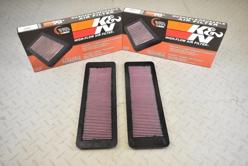 [EBC1084-K&N, EAC1828-K&N] PAIR OF V12 K&N PERFORMANCE PANEL AIR FILTERS